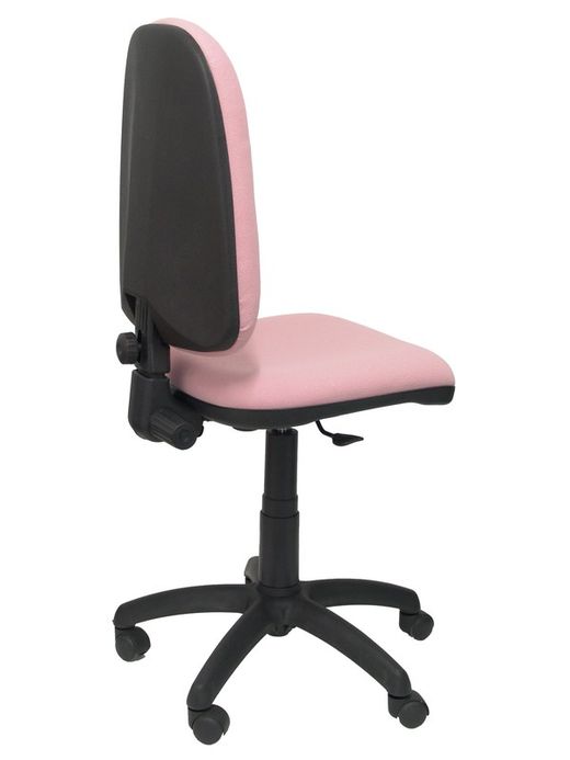 Modelo Ayna - Silla de oficina ergonómica con mecanismo de contacto permanente y regulable en altura - Asiento y respaldo tapizados en tejido BALI color rosa claro