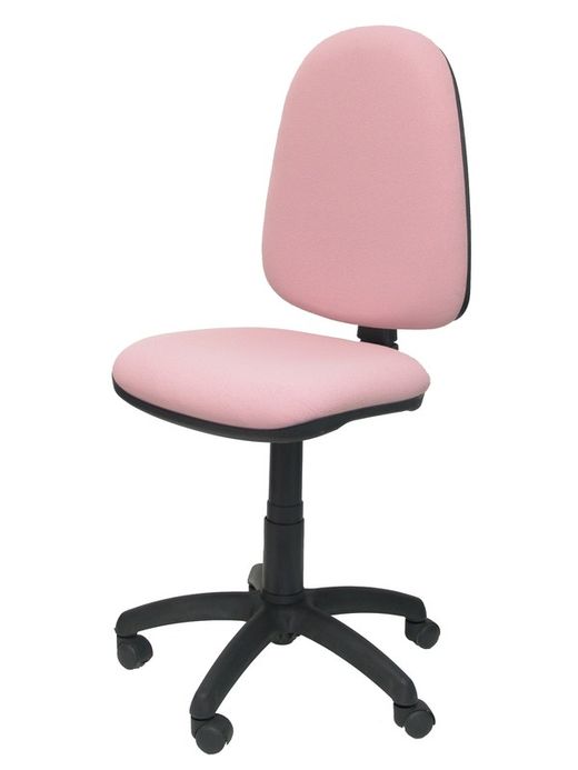Modelo Ayna - Silla de oficina ergonómica con mecanismo de contacto permanente y regulable en altura - Asiento y respaldo tapizados en tejido BALI color rosa claro
