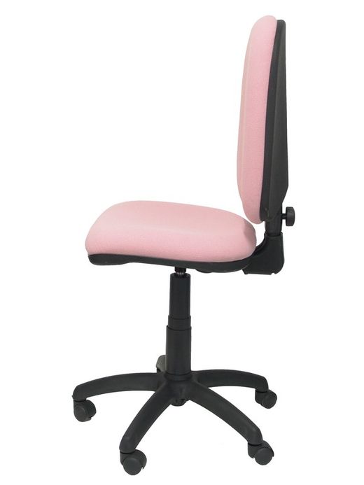 Modelo Ayna - Silla de oficina ergonómica con mecanismo de contacto permanente y regulable en altura - Asiento y respaldo tapizados en tejido BALI color rosa claro