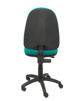 Modelo Ayna - Silla de oficina ergonómica con mecanismo de contacto permanente y regulable en altura - Asiento y respaldo tapizados en tejido BALI color turquesa