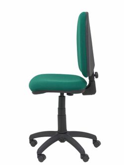 Modelo Ayna - Silla de oficina ergonómica con mecanismo de contacto permanente y regulable en altura - Asiento y respaldo tapizados en tejido BALI color verde botella
