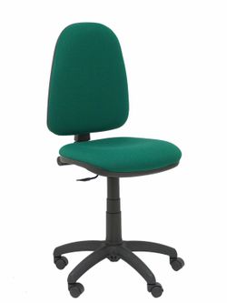 Modelo Ayna - Silla de oficina ergonómica con mecanismo de contacto permanente y regulable en altura - Asiento y respaldo tapizados en tejido BALI color verde botella
