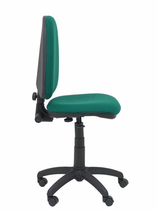Modelo Ayna - Silla de oficina ergonómica con mecanismo de contacto permanente y regulable en altura - Asiento y respaldo tapizados en tejido BALI color verde botella