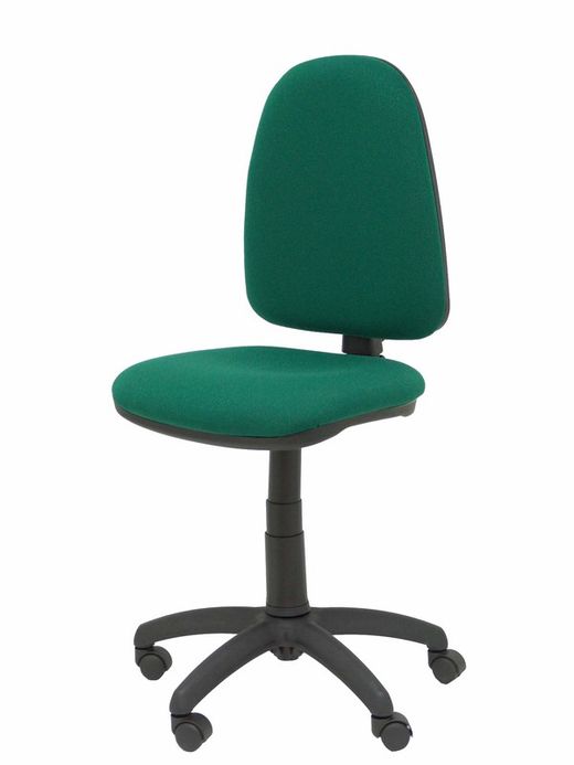 Modelo Ayna - Silla de oficina ergonómica con mecanismo de contacto permanente y regulable en altura - Asiento y respaldo tapizados en tejido BALI color verde botella