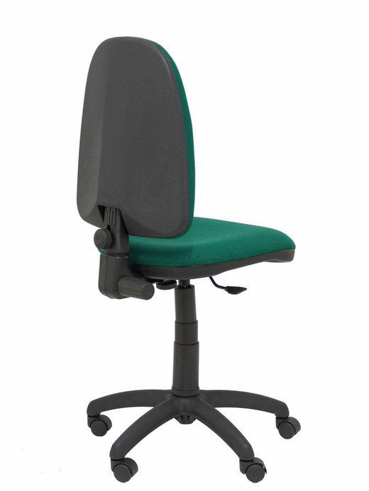Modelo Ayna - Silla de oficina ergonómica con mecanismo de contacto permanente y regulable en altura - Asiento y respaldo tapizados en tejido BALI color verde botella