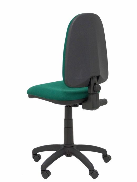 Modelo Ayna - Silla de oficina ergonómica con mecanismo de contacto permanente y regulable en altura - Asiento y respaldo tapizados en tejido BALI color verde botella
