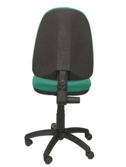 Modelo Ayna - Silla de oficina ergonómica con mecanismo de contacto permanente y regulable en altura - Asiento y respaldo tapizados en tejido BALI color verde esmeralda