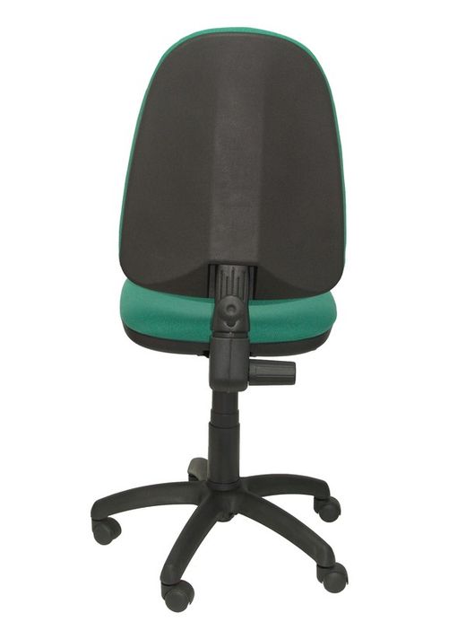 Modelo Ayna - Silla de oficina ergonómica con mecanismo de contacto permanente y regulable en altura - Asiento y respaldo tapizados en tejido BALI color verde esmeralda