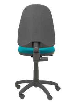 Modelo Ayna - Silla de oficina ergonómica con mecanismo de contacto permanente y regulable en altura - Asiento y respaldo tapizados en tejido BALI color verde petróleo.