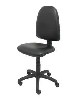 Modelo Ayna - Silla de oficina ergonómica con mecanismo de contacto permanente y regulable en altura - Asiento y respaldo tapizados en tejido similpiel color negro