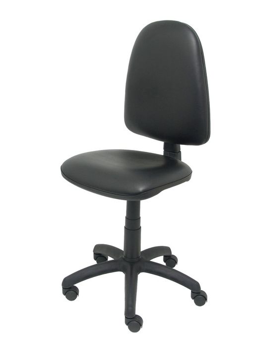Modelo Ayna - Silla de oficina ergonómica con mecanismo de contacto permanente y regulable en altura - Asiento y respaldo tapizados en tejido similpiel color negro