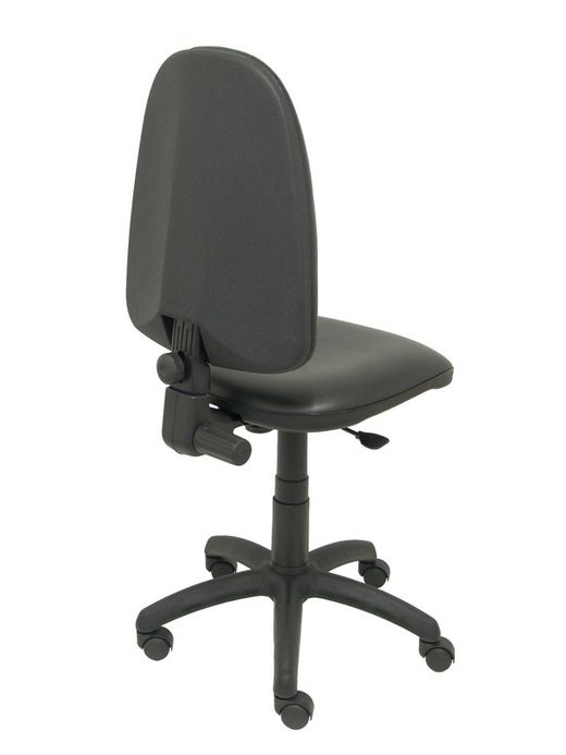 Modelo Ayna - Silla de oficina ergonómica con mecanismo de contacto permanente y regulable en altura - Asiento y respaldo tapizados en tejido similpiel color negro