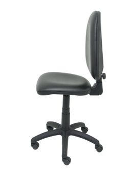 Modelo Ayna - Silla de oficina ergonómica con mecanismo de contacto permanente y regulable en altura - Asiento y respaldo tapizados en tejido similpiel color negro