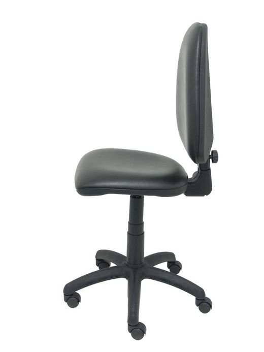Modelo Ayna - Silla de oficina ergonómica con mecanismo de contacto permanente y regulable en altura - Asiento y respaldo tapizados en tejido similpiel color negro