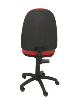 Modelo Ayna - Silla de oficina ergonómica con mecanismo de contacto permanente y regulable en altura - Asiento y respaldo tapizados en tejido similpiel color rojo