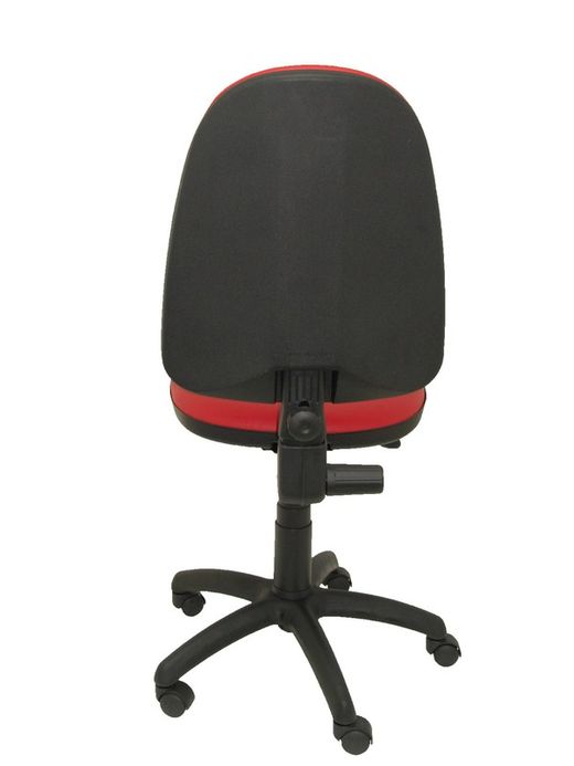 Modelo Ayna - Silla de oficina ergonómica con mecanismo de contacto permanente y regulable en altura - Asiento y respaldo tapizados en tejido similpiel color rojo