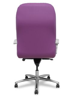 Modelo Caudete - Sillón de dirección ergonómico con mecanismo basculante y regulable en altura - Asiento y respaldo tapizados en similpiel color morado.