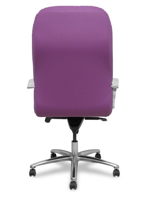 Modelo Caudete - Sillón de dirección ergonómico con mecanismo basculante y regulable en altura - Asiento y respaldo tapizados en similpiel color morado.