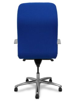 Modelo Caudete - Sillón de dirección ergonómico con mecanismo basculante y regulable en altura - Asiento y respaldo tapizados en tejido BALI color azul