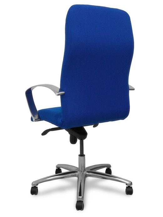 Modelo Caudete - Sillón de dirección ergonómico con mecanismo basculante y regulable en altura - Asiento y respaldo tapizados en tejido BALI color azul