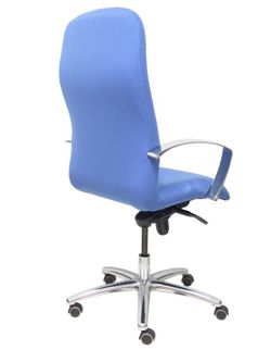 Modelo Caudete - Sillón de dirección ergonómico con mecanismo basculante y regulable en altura - Asiento y respaldo tapizados en tejido BALI color azul claro