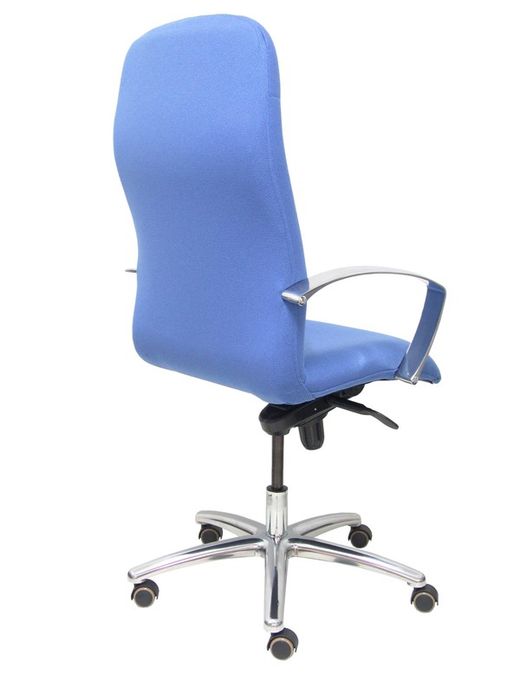 Modelo Caudete - Sillón de dirección ergonómico con mecanismo basculante y regulable en altura - Asiento y respaldo tapizados en tejido BALI color azul claro