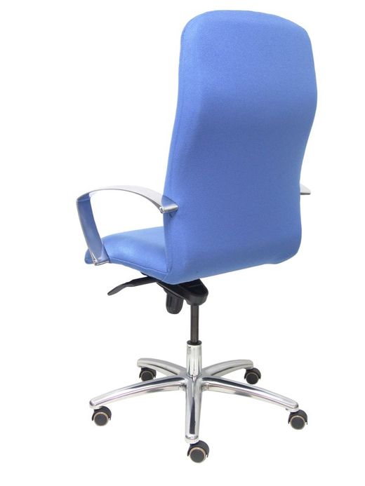 Modelo Caudete - Sillón de dirección ergonómico con mecanismo basculante y regulable en altura - Asiento y respaldo tapizados en tejido BALI color azul claro
