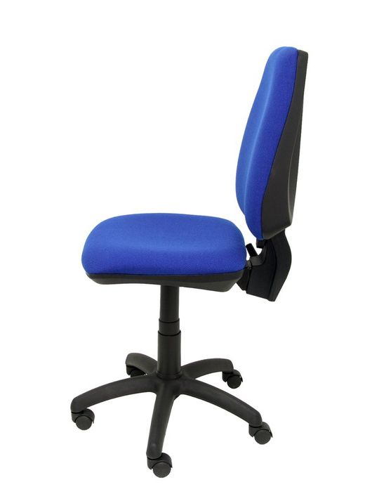Modelo Elche CP - Silla de oficina ergonómica con mecanismo permanente y regulable en altura - Asiento y respaldo tapizados en tejido BALI color azul