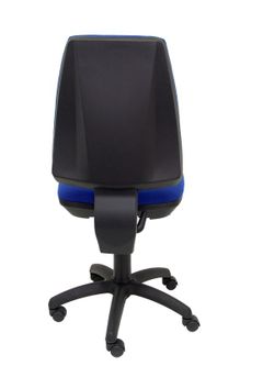 Modelo Elche CP - Silla de oficina ergonómica con mecanismo permanente y regulable en altura - Asiento y respaldo tapizados en tejido BALI color azul