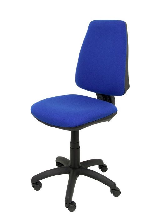 Modelo Elche CP - Silla de oficina ergonómica con mecanismo permanente y regulable en altura - Asiento y respaldo tapizados en tejido BALI color azul