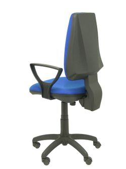 Modelo Elche CP - Silla de oficina ergonómica con mecanismo permanente y regulable en altura - Asiento y respaldo tapizados en tejido BALI color azul (BRAZOS FIJOS INCLUIDOS)