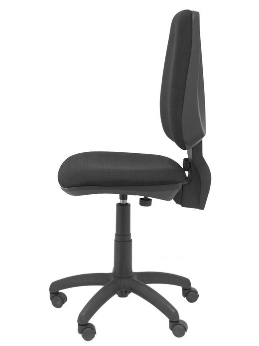 Modelo Elche CP - Silla de oficina ergonómica con mecanismo permanente y regulable en altura - Asiento y respaldo tapizados en tejido BALI color negro