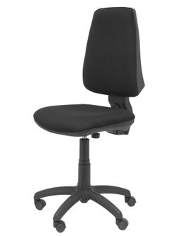 Modelo Elche CP - Silla de oficina ergonómica con mecanismo permanente y regulable en altura - Asiento y respaldo tapizados en tejido BALI color negro