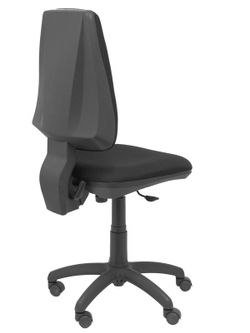 Modelo Elche CP - Silla de oficina ergonómica con mecanismo permanente y regulable en altura - Asiento y respaldo tapizados en tejido BALI color negro