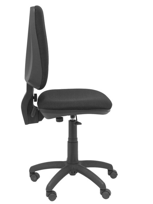 Modelo Elche CP - Silla de oficina ergonómica con mecanismo permanente y regulable en altura - Asiento y respaldo tapizados en tejido BALI color negro