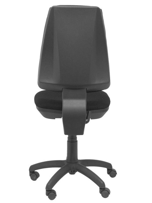 Modelo Elche CP - Silla de oficina ergonómica con mecanismo permanente y regulable en altura - Asiento y respaldo tapizados en tejido BALI color negro