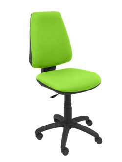 Modelo Elche CP - Silla de oficina ergonómica con mecanismo permanente y regulable en altura - Asiento y respaldo tapizados en tejido BALI color pistacho