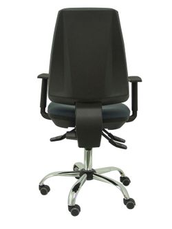Modelo Elche S 24 horas - Silla de oficina ergonómica con mecanismo asincro y regulable en altura - Asiento y respaldo tapizados en tejido BALI color gris oscuro - Brazos regulables - Espuma viscoelástica - (USO INTENSIVO 24 HORAS)