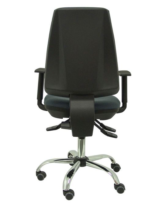 Modelo Elche S 24 horas - Silla de oficina ergonómica con mecanismo asincro y regulable en altura - Asiento y respaldo tapizados en tejido BALI color gris oscuro - Brazos regulables - Espuma viscoelástica - (USO INTENSIVO 24 HORAS)