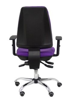 Modelo Elche S 24 horas - Silla de oficina ergonómica con mecanismo asincro y regulable en altura - Asiento y respaldo tapizados en tejido BALI color lila - Brazos regulables - Espuma viscoelástica (USO INTENSIVO 24 HORAS)