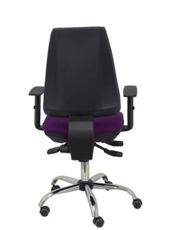 Modelo Elche S 24 horas - Silla de oficina ergonómica con mecanismo asincro y regulable en altura - Asiento y respaldo tapizados en tejido BALI color morado - Brazos regulables - Espuma viscoelástica (USO INTENSIVO 24 HORAS)