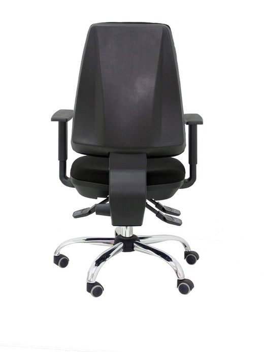 Modelo Elche S 24 horas - Silla de oficina ergonómica con mecanismo asincro y regulable en altura - Asiento y respaldo tapizados en tejido BALI color negro - Brazos regulables - Espuma viscoelástica - (USO INTENSIVO 24 HORAS)