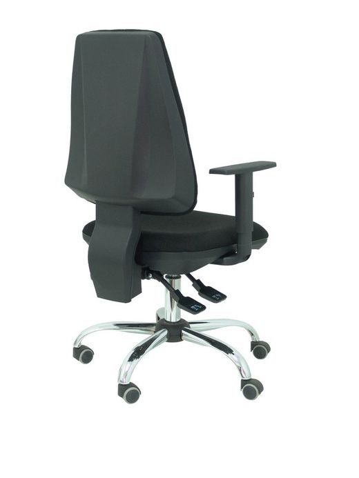 Modelo Elche S 24 horas - Silla de oficina ergonómica con mecanismo asincro y regulable en altura - Asiento y respaldo tapizados en tejido BALI color negro - Brazos regulables - Espuma viscoelástica - (USO INTENSIVO 24 HORAS)