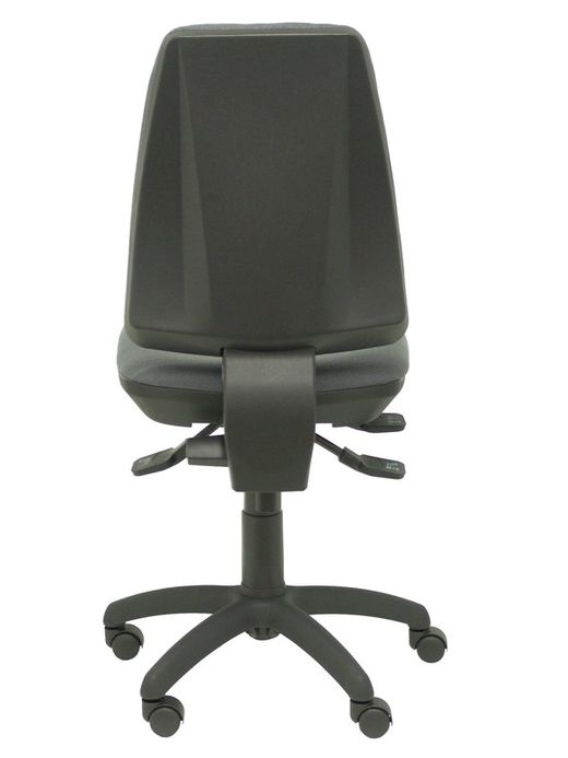 Modelo Elche S - Silla de oficina ergonómica con mecanismo asincro, regulable en altura. Asiento y respaldo tapizados en tejido BALI color gris oscuro.