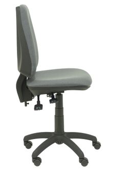 Modelo Elche S - Silla de oficina ergonómica con mecanismo asincro, regulable en altura. Asiento y respaldo tapizados en tejido BALI color gris oscuro.