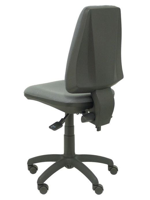 Modelo Elche S - Silla de oficina ergonómica con mecanismo asincro, regulable en altura. Asiento y respaldo tapizados en tejido BALI color gris oscuro.