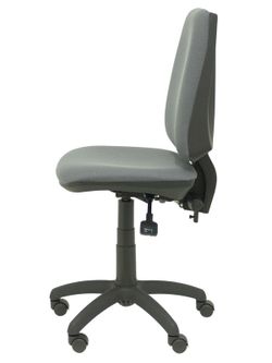 Modelo Elche S - Silla de oficina ergonómica con mecanismo asincro, regulable en altura. Asiento y respaldo tapizados en tejido BALI color gris oscuro.