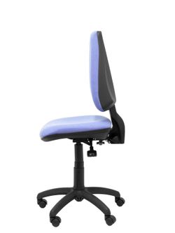 Modelo Elche S - Silla de oficina ergonómica con mecanismo sincro, regulable en altura y ruedas de nailon - Asiento y respaldo tapizados en tejido BALI color azul claro