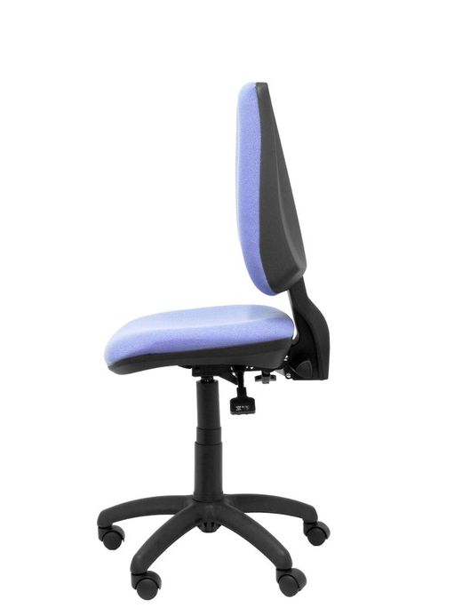 Modelo Elche S - Silla de oficina ergonómica con mecanismo sincro, regulable en altura y ruedas de nailon - Asiento y respaldo tapizados en tejido BALI color azul claro