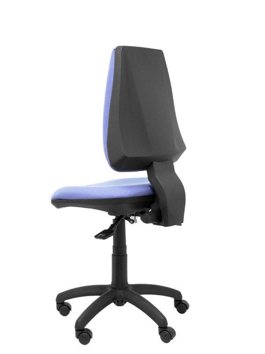 Modelo Elche S - Silla de oficina ergonómica con mecanismo sincro, regulable en altura y ruedas de nailon - Asiento y respaldo tapizados en tejido BALI color azul claro